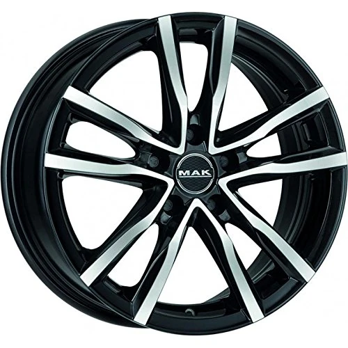 MAK MILANO Black Machined Face 7x17 ET40 5x114.3 Hub Bore 76 Alloy Rims