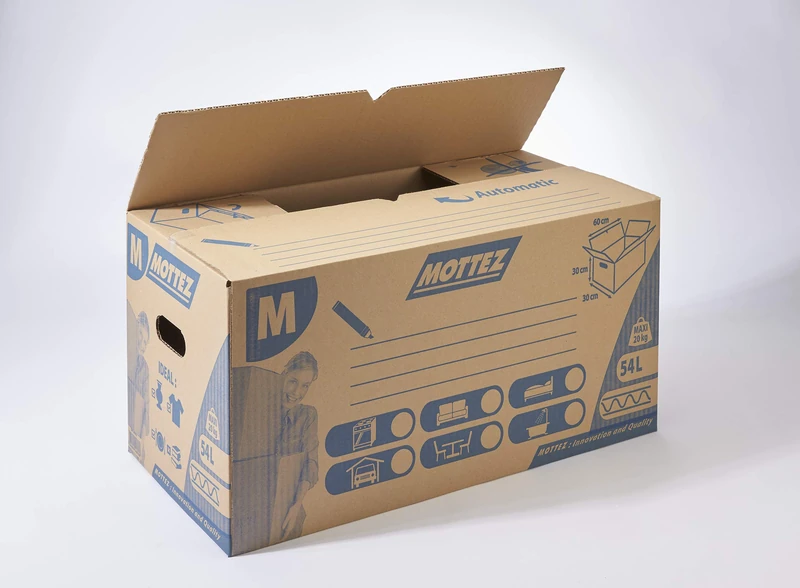Mottez B785V20 54 L Storage Box, Brown - Image 1