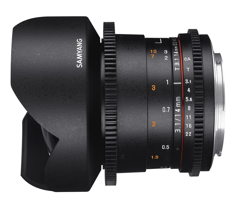 Samyang MF 14mm T3.1 VDSLR II Manual Focus Cine Lens for Sony E