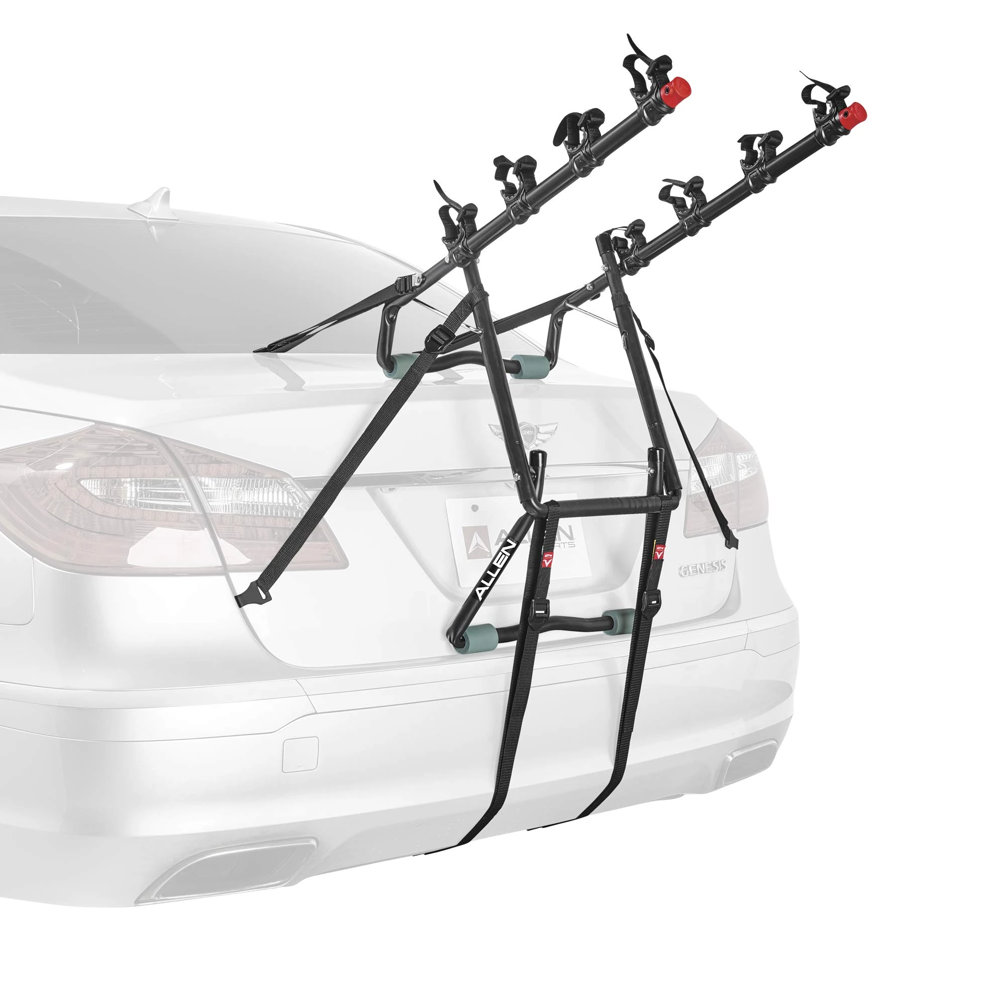 Allen Sports USA Deluxe 4-Bike Trunk Mounted Bicycle Carrier for Automobile - Black