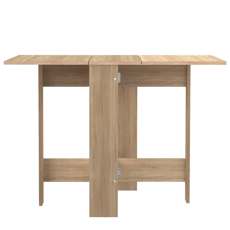 Symbiosis Folding Table with Flap Papillon, Oak, 73.4 x 103 x 76 cm