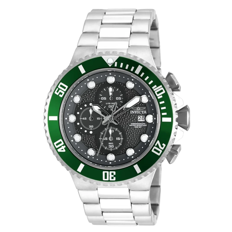 Invicta Pro Diver 18908 Men's Watch - Waterproof - Analogue - Quartz Movement - stainless steel with grey dial - 50mm