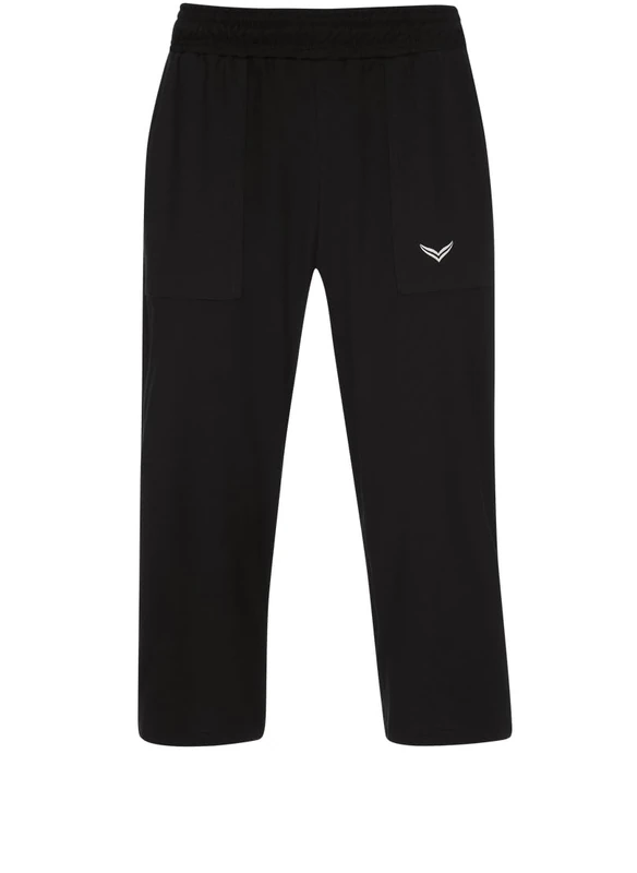 Trigema Men's 3/4 Casual Trousers, Black, S