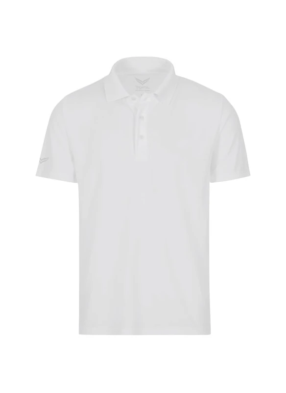 Trigema Men's Polo Shirt White Weiß (weiss 001) XXXX-Large