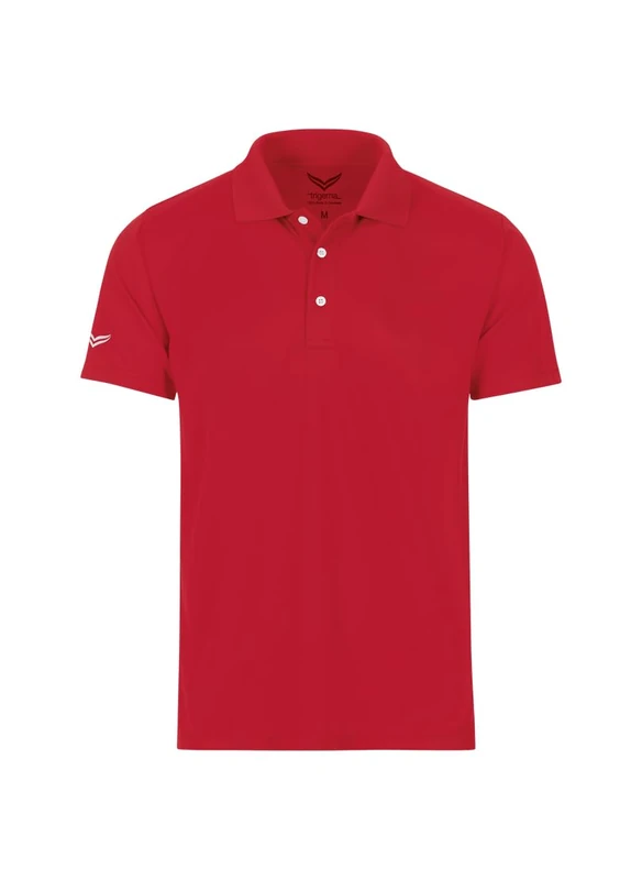 Trigema Men's Herren Coolmax Polo Shirt, Red - Rot (kirsch 036), X-Large - Image 1