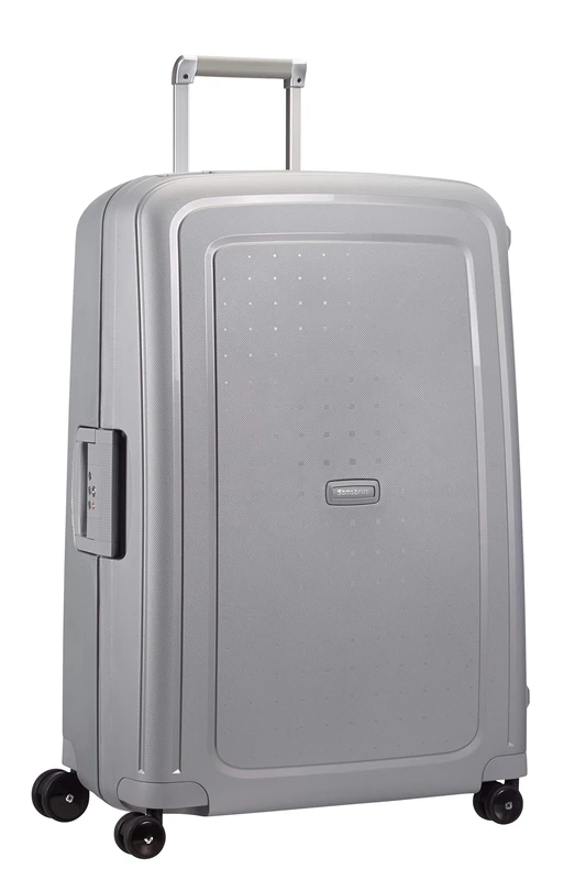 Samsonite S'Cure - Spinner L, Suitcase, 75 cm, 102 L, Silver (Silver)