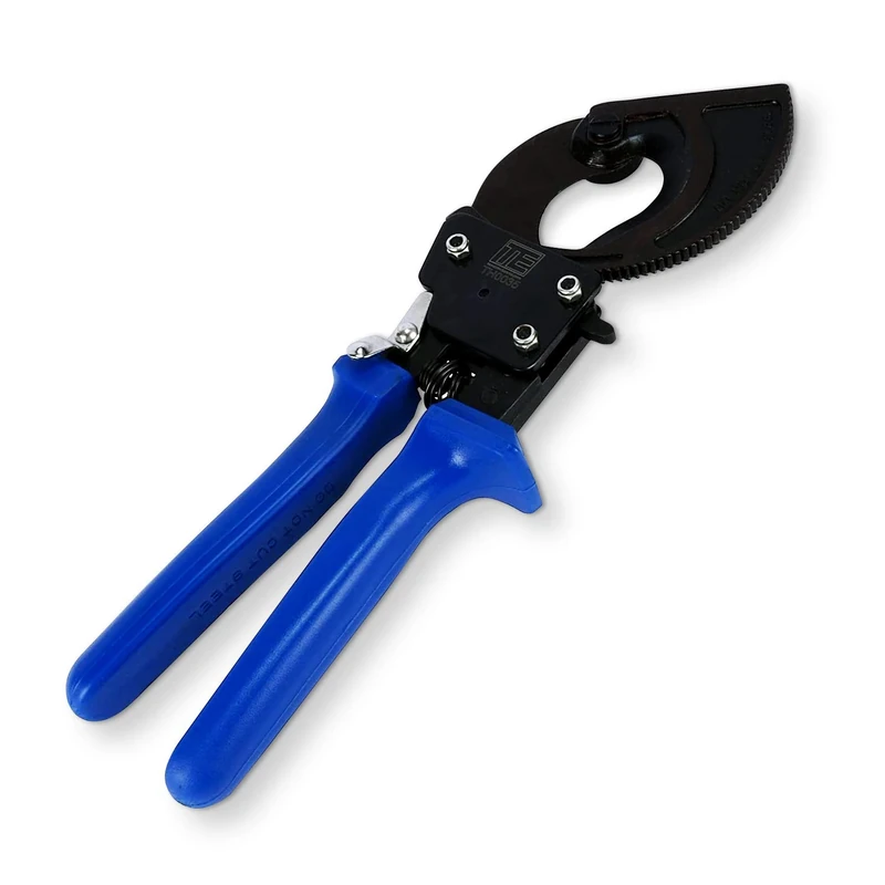 TEMCo TH0035 Heavy Duty 500 MCM Ratcheting Wire & Cable Cutter for Copper and Aluminum