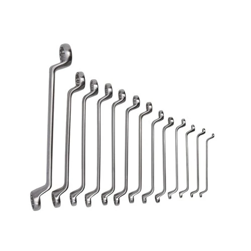 Bahco 2M/13 Double End Deep Offset Ring Wrench Set, Silver, Set of 13 Piece