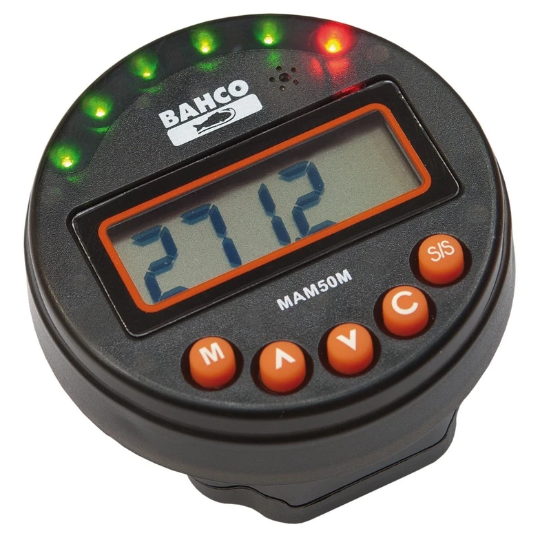 Bahco MAM50M Electronic Angle Measuring Adaptor with Magnet, Multi-Colour,