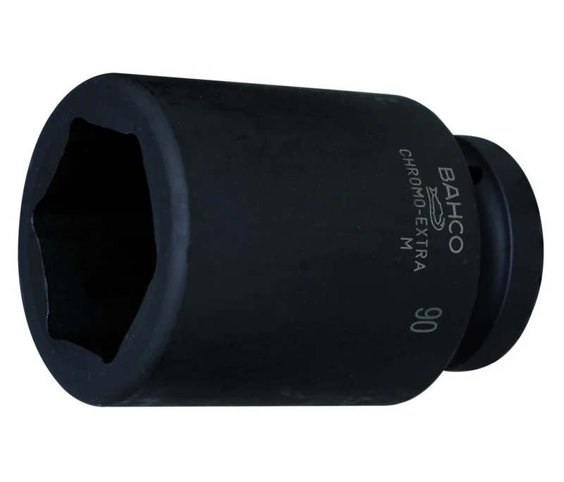 Bahco MASCH. Operation. Socket Insert 1 1/2, Hexagonal, Long, Black 105 mm