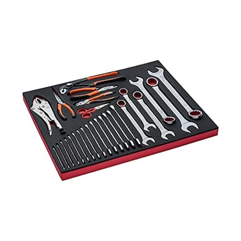 Bahco Foam Tool Cart – 26 Pliers and Key Set