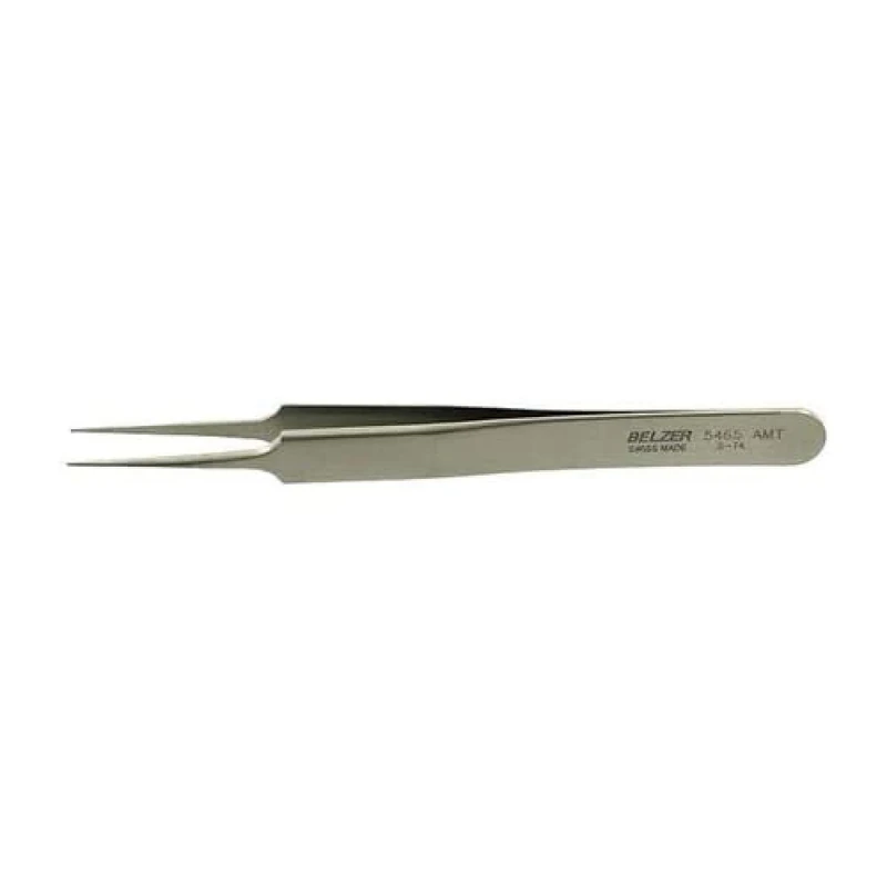 Bahco 5465 AMT Titanium Non Magnetic Tweezers, Silver, 125 mm
