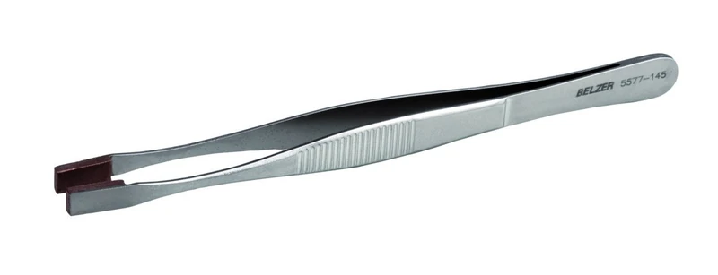 Bahco 5577-145 Stainless Steel Heat Absorbing Tweezers, Silver, 145 mm