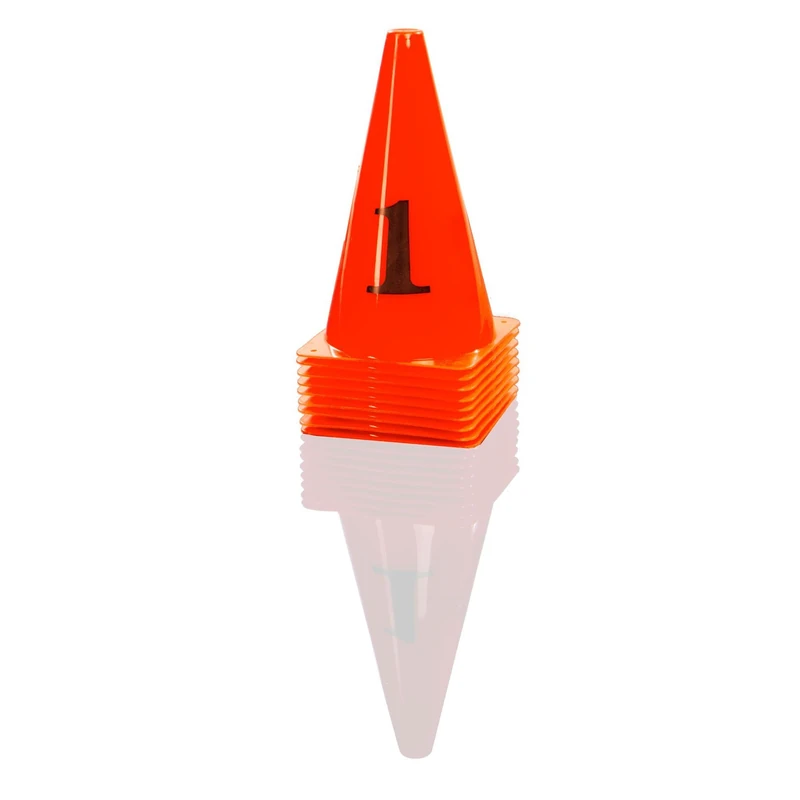 Gymstick Unisex Adult Speed Cones - Multi-Colour, 10 kpl-23 cm - Image 1