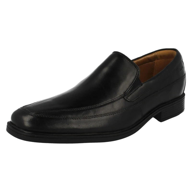 Clarks Men's Tilden Free Loafers, Black Black Leather, 14 UK