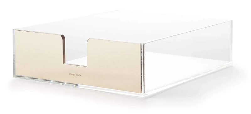 kate spade new york Acrylic Letter Tray, Gold - Image 1