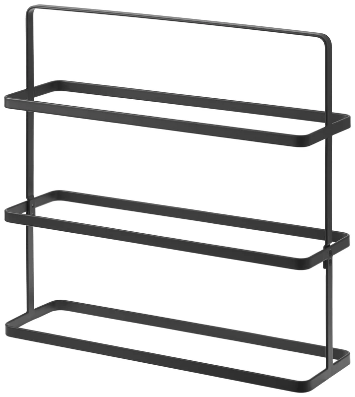 Yamazaki 2481 TOWER Shoe Rack Wide, black, Steel, Minimalist, 50 x 14 x 45.5 cm