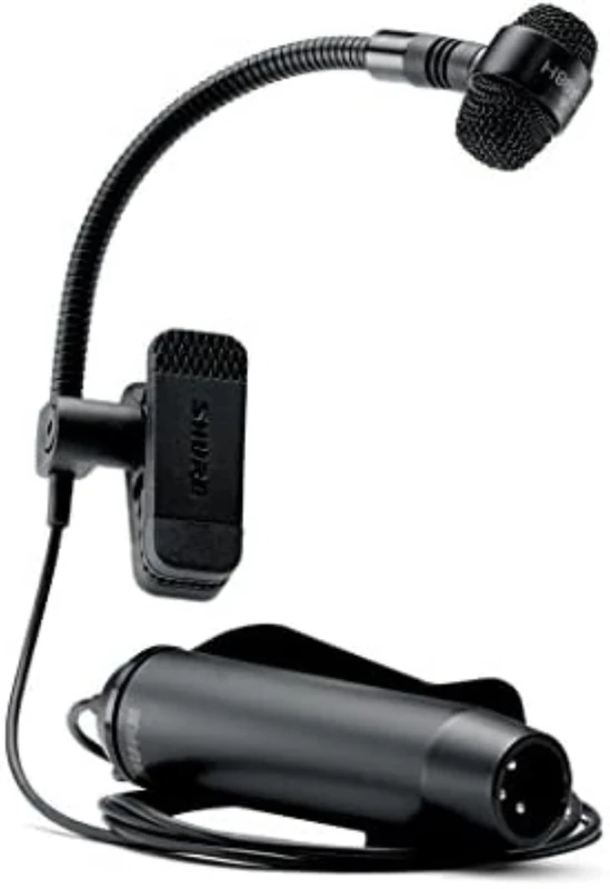 Shure PG ALTA Cardioid Condenser Gooseneck Instrument Microphone with XLR-XLR Cable (PGA98H-XLR)