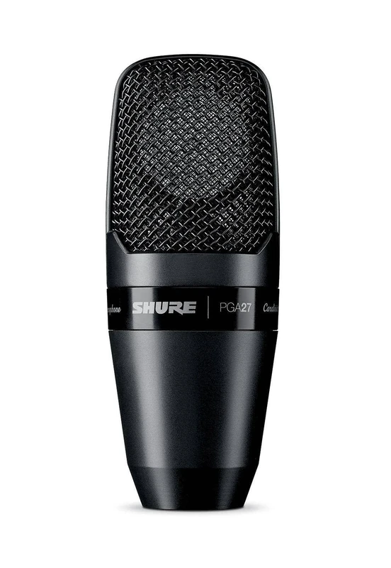 Shure PG ALTA Large-Diaphragm Side-Address Cardioid Condenser Microphone with Shock-Mount and Carrying Case, No Cable (PGA27-LC)