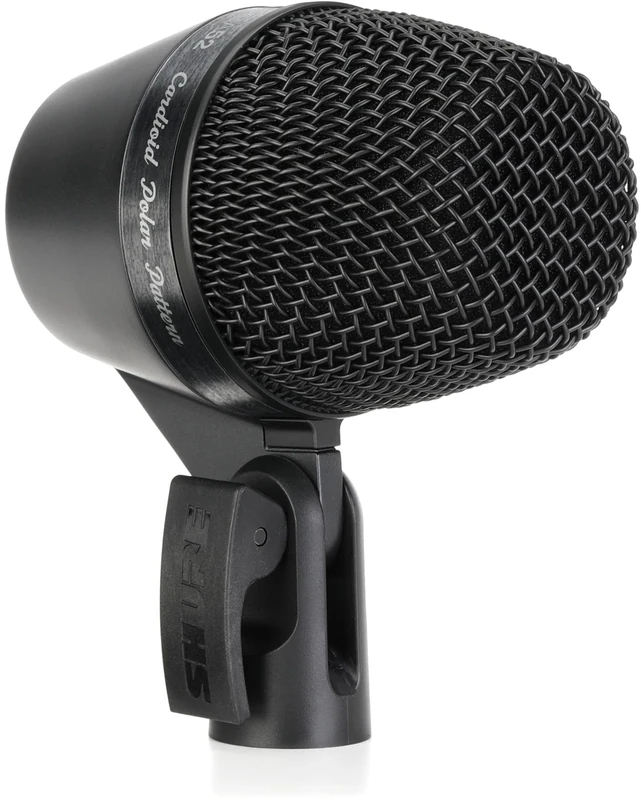 Shure PGA52 Dynamic Microphone - Swivel-Mount Kick-Drum with Cardioid Pick-up Pattern, No Cable (PGA52-LC)