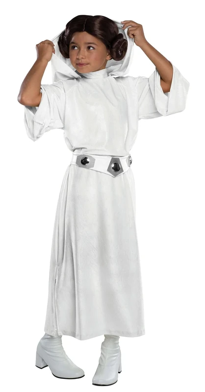 Rubies Star Wars Costume, Kids Deluxe Princess Leia Outfit, Small, Age 3 - 4 years, Height 3 Feet 8 Inch - 4 Feet 0 Inch Halloween, World Book Day
