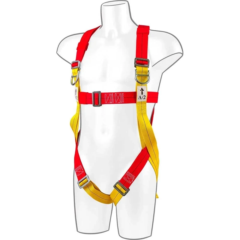 Portwest Portwest 2 Point Plus Harness, Size: One Size, Colour: Red, FP10RER