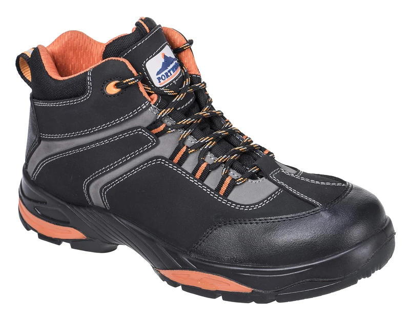 Portwest FC60BKR40 Compositelite Operis Boot, S3 HRO, Regular, Size: 40/7, Black/Orange