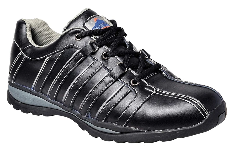 Portwest Steelite Arx Safety Trainer S1P HRO, Size: 43, Colour: Black, FW33BKR43