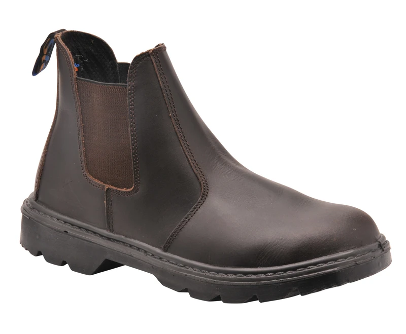 Portwest FW51BRR44 Steelite Dealer Boot, S1P, Regular, Size: 44, Brown