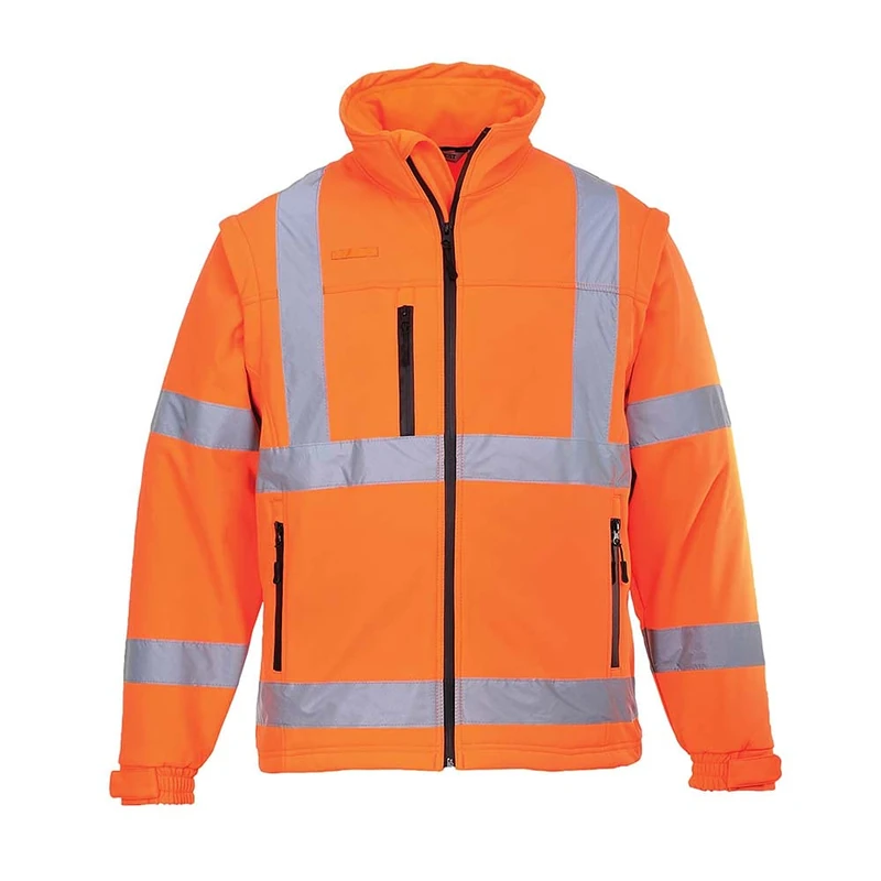Portwest Hi-Vis Softshell Jacket (3L), Size: XXXL, Colour: Orange, S428ORRXXXL
