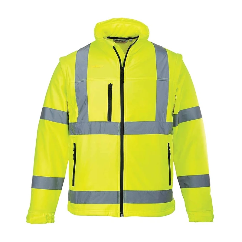 Portwest Hi-Vis Softshell Jacket (3L), Size: XXXL, Colour: Yellow, S428YERXXXL