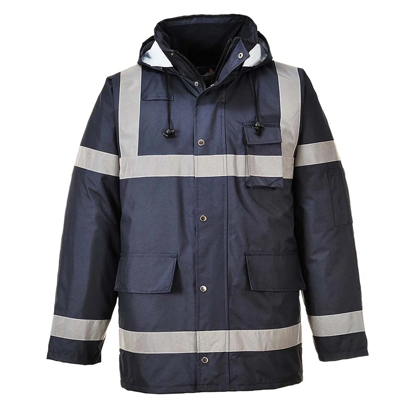 Portwest S433 Iona Lite Traffic Jacket Long Sleeve Thermal Hooded
