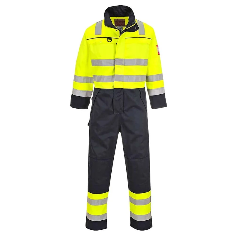 Portwest Hi-Vis Multi-Norm Coverall, Color: Yellow/Navy, Size: XXXL, FR60YNRXXXL