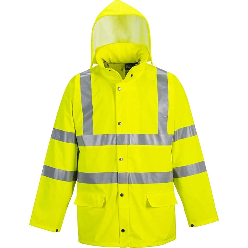 Portwest S491 Waterproof Breathable Sealtex Ultra Hi-Vis Rain Jacket Yellow, X-Large