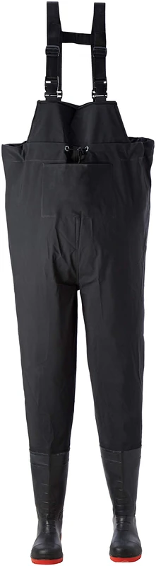 Portwest Safety Chest Wader S5, Size: 44, Colour: Black, FW74BKR44