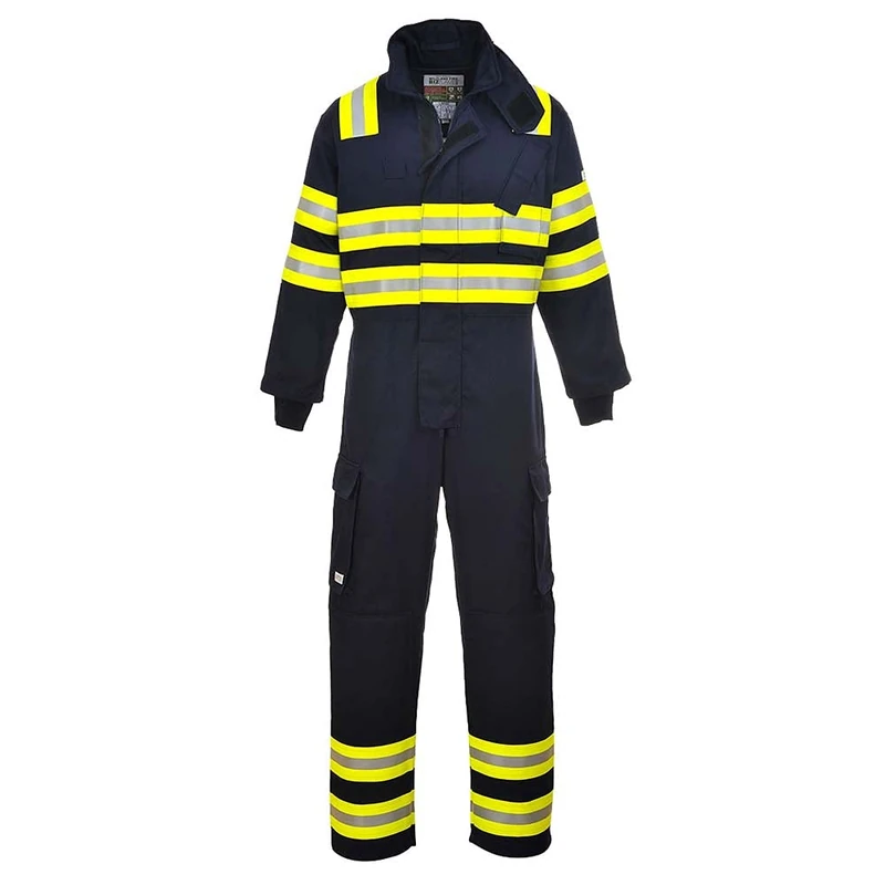 Portwest Wildland Fire Coverall, Color: Navy, Size: Large, FR98NARL
