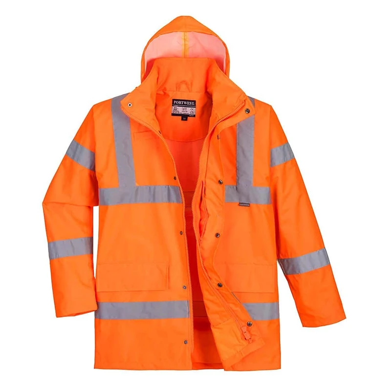 Portwest Hi-Vis Breathable Jacket, Size: L, Colour: Orange, RT60ORRL