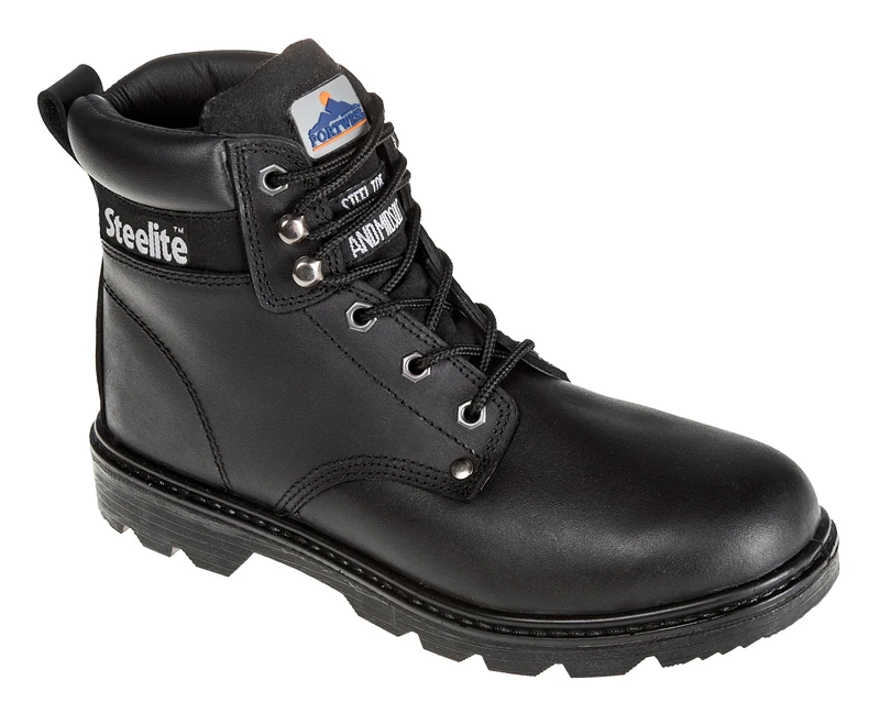 Portwest Steelite Thor Boot S3, Size: 39, Colour: Black, FW11BKR39