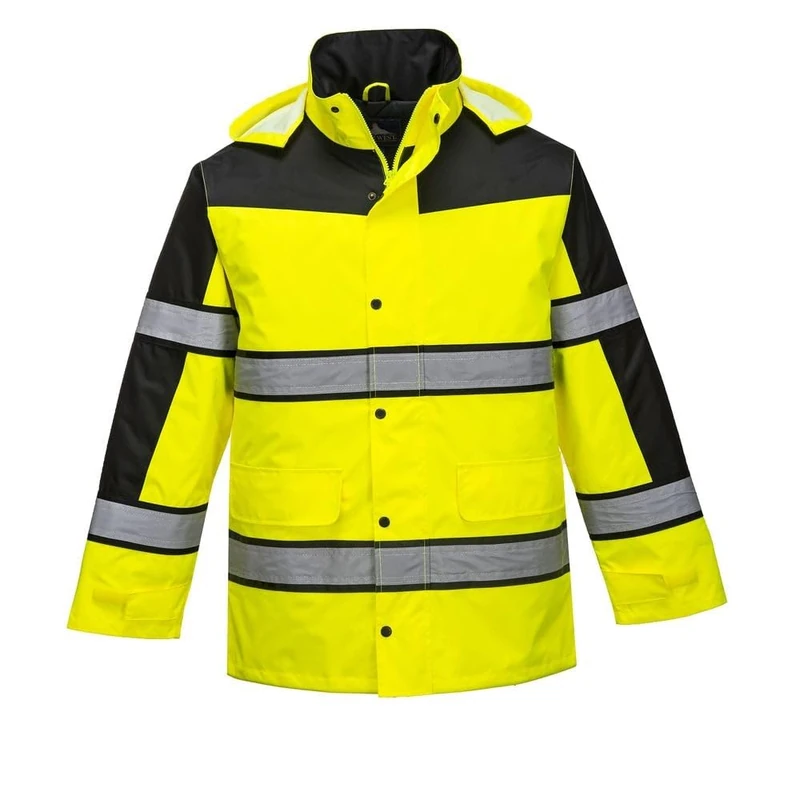 Portwest Hi-Vis Classic Two Tone Jacket, Color: Yellow/Black, Size: L, S462YERL
