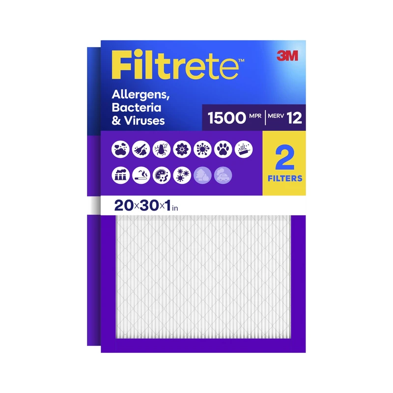 Filtrete™ Ultra Allergen Reduction Filter 1500 MPR, 20 in x 30 in x 1 in (50.8 cm x 76.2 cm x 2.5 cm)