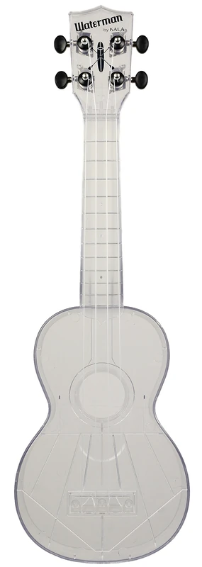 Kala MK-SWT/Clear Makala Waterman Composite Soprano Ukulele in Clear Color