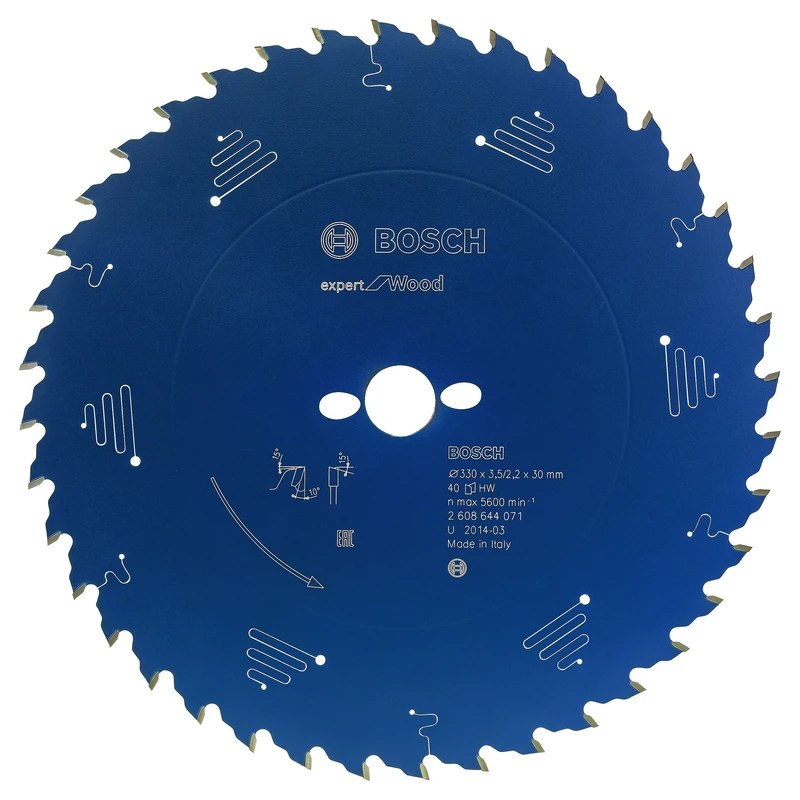 Bosch 2608644075 EXWOH 26 Tooth Top Precision Circular Saw Blade, 0 V, Blue