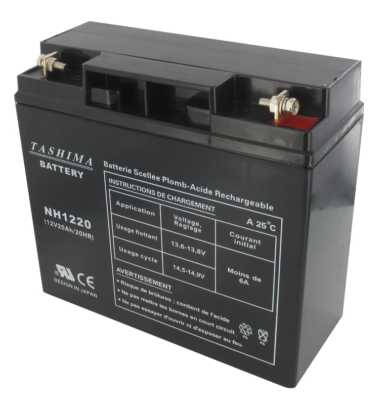 Tashima - Motorcycle battery NH1220/NH1218 12V 20Ah, black - Image 1