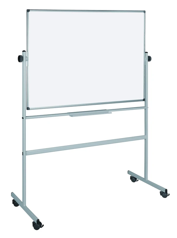 Bi-Office Revolving Whiteboard, Double-Sided Lacquered Steel Surface, Aluminium Structure, 150 x 120 cm