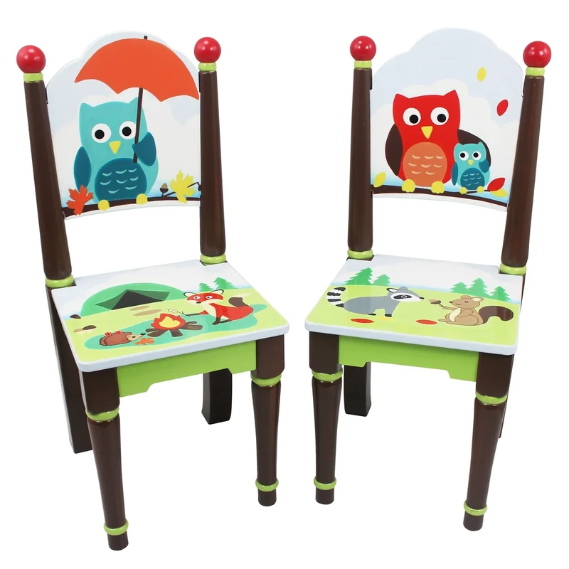 Fantasy Fields Enchanted Woodland Childrens Wooden Chair Set (no table) TD-11740
