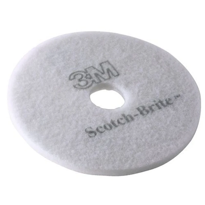 Scotch-Brite Floor Pads, White, 432 mm