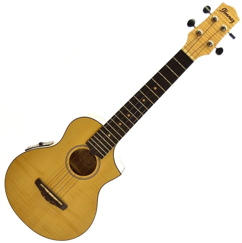 Ibanez UEW12E-OPN UEW Series Electro-acoustic Ukelele - Tenor Cutaway - Open Pore Natural