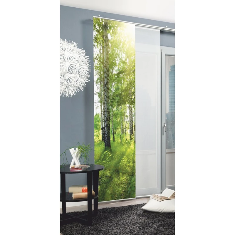 HOME FASHION 87942-768 green (H: 96,5" W: 23,6"), Polyester, 245 x 60 CM