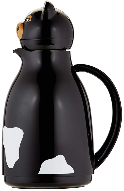 Helios Thermo-Cow Vacuum Jug Black 1 Litre