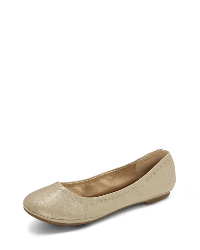 Lucky Brand Women's Emmie Ballet Flat, Platinum, 7 UK